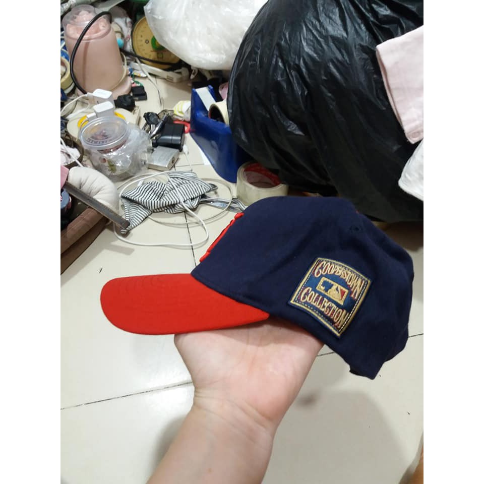 Nón kết xanh chữ đỏ ms05