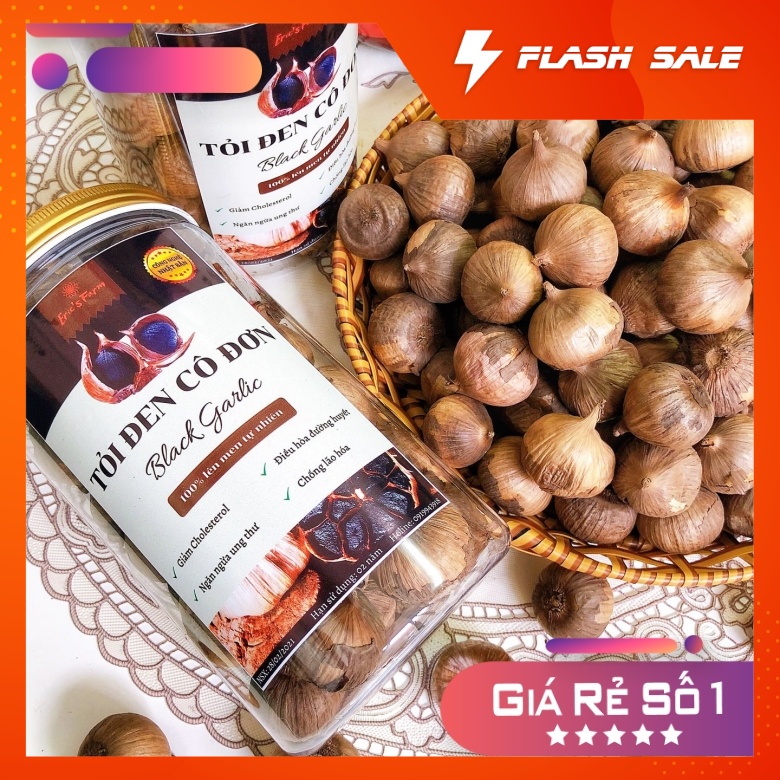 Tỏi đen cô đơn loại VIP, dẻo ngọt, không hăng, lên men tự nhiên Eric's Food