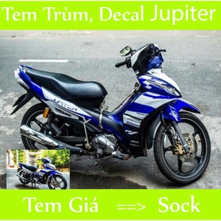 Tem trùm xe jupiter xanh GP