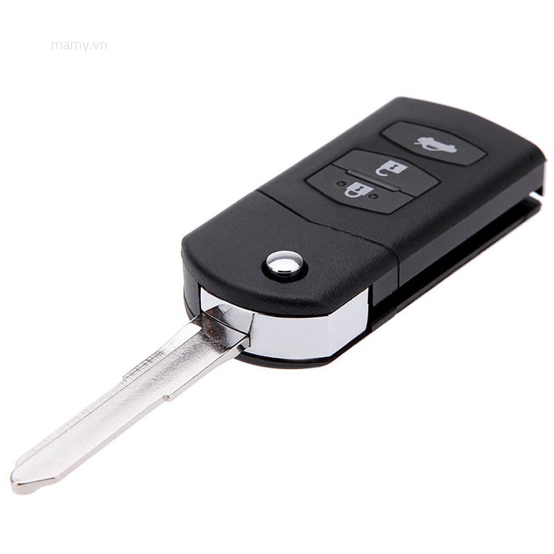 Vỏ Chìa Khóa Điều Khiển Từ Xa 3 Nút Gấp Được Cho MAZDA 2 3 5 6 RX8 MX5
