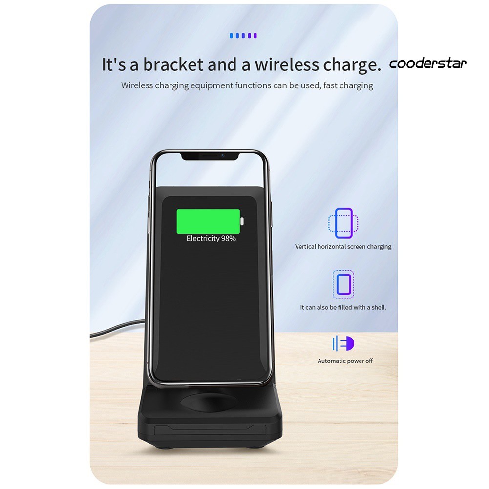 ★COOD★15W Folding Qi Wireless Quick Charger for iPhone for Apple Watch for AirPods Pro