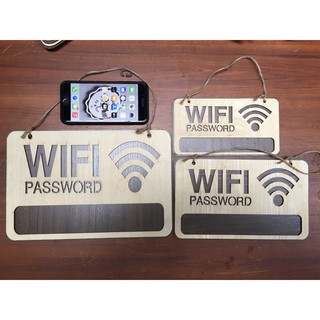 [100% CHẤT LƯỢNG] Bảng gỗ decor wifi password treo tường | trang trí homestay loại gỗ 2 lớp