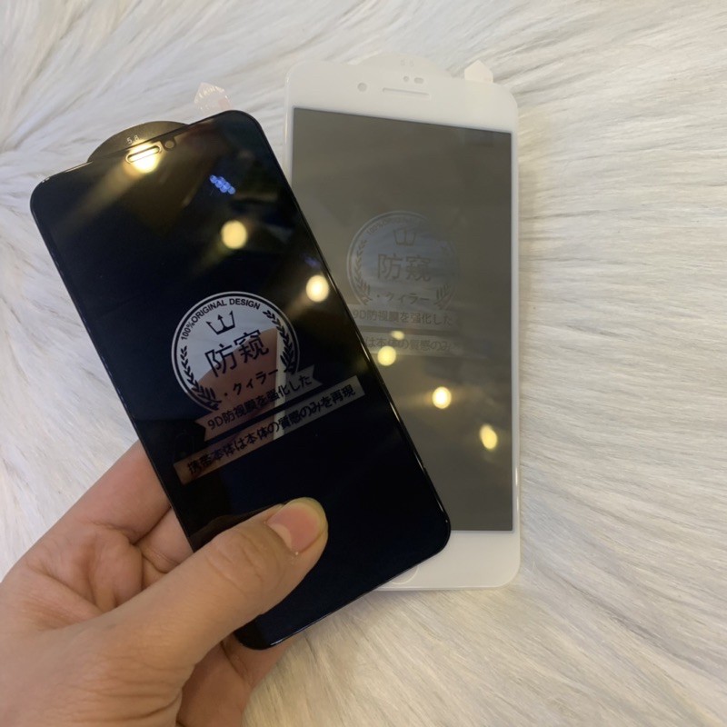 Kính cường lực chống nhìn trộm iphone 6/7/8/6p/7p/8p/ipx/ipxsmax/ipxr/ip11/ip11pro/ip11promax/ip12 kèm hộp và giấy lau