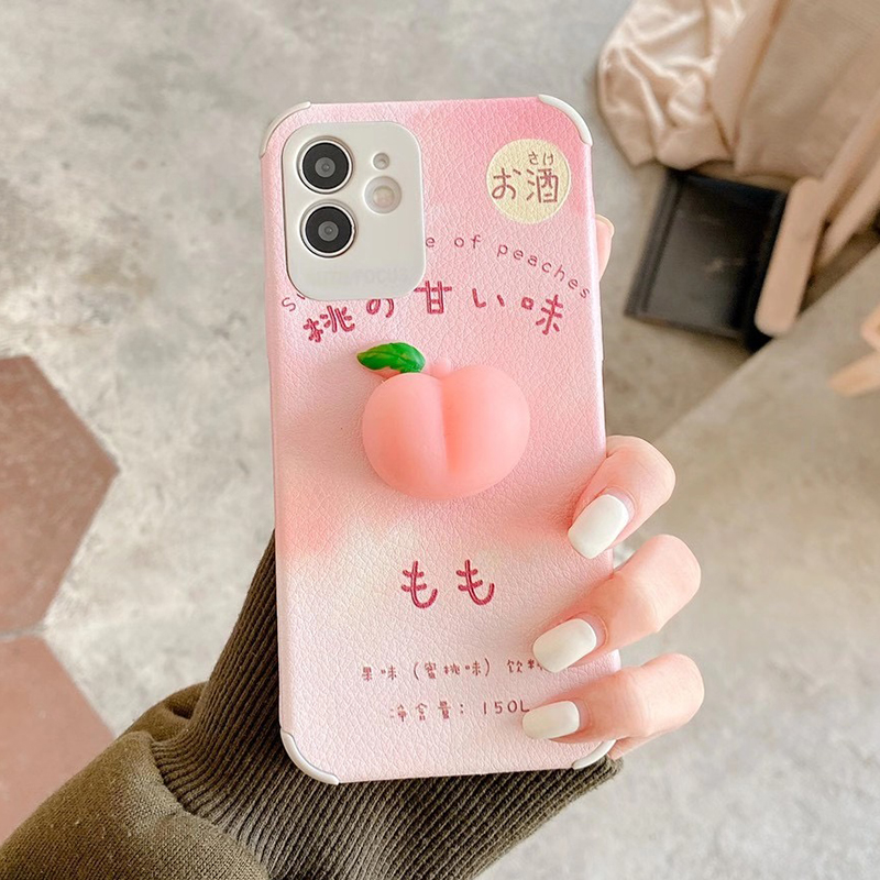 Ốp điện thoại họa tiết quả đào xinh xắn cho Iphone 12 Pro Max Mini Se2020 11pro Max Ix Xr Xs Max 7 8 Plus | BigBuy360 - bigbuy360.vn