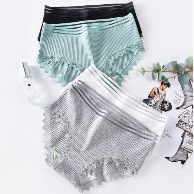 Quần Chíp Nữ Cotton Cạp Lưới Màu Trơn Mềm Mịn Nâng mông kháng khuẩn tôn dáng QL07