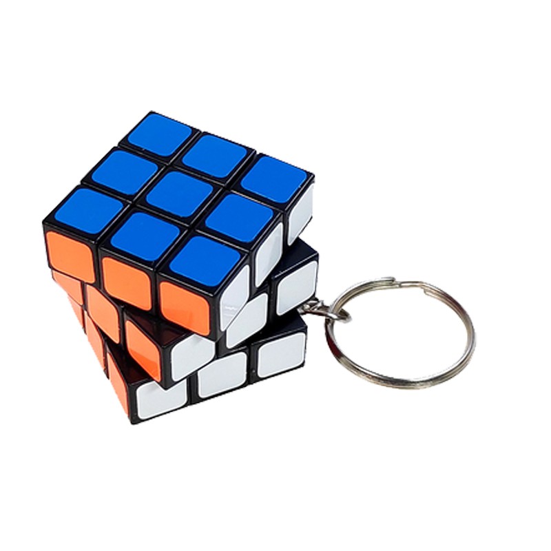 Móc chìa khóa gắn đồ chơi khối rubik 3x3