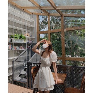 Jump xòe tay bồng 2 lớp đai lưng V525 SUSTORE