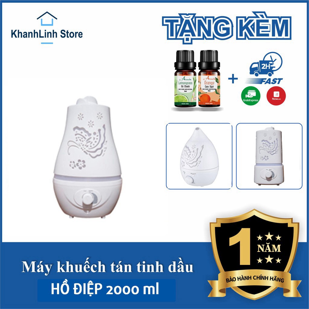 [Chuyên đổ sỉ lớn] Máy khuếch tán, xông tinh đâu Hồ Điệp, Dung tích lớn, Chạy tối đa 12h liên tục