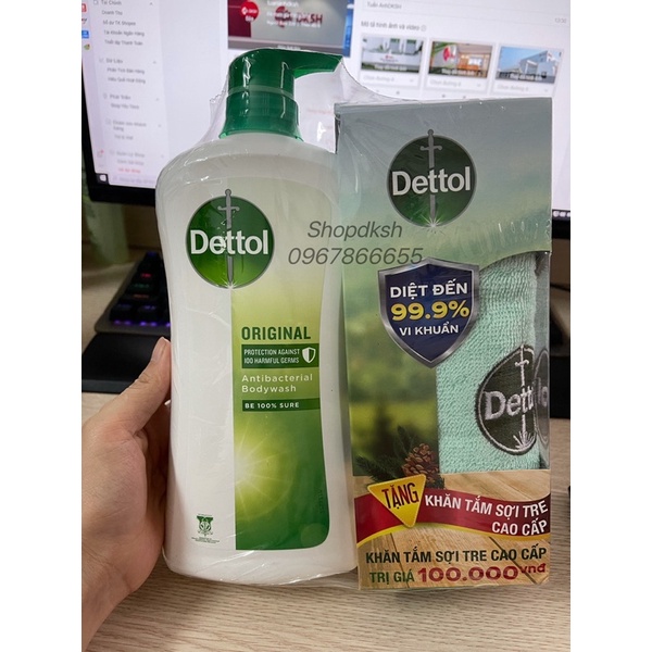 Sữa tắm DETTOL kháng khuẩn