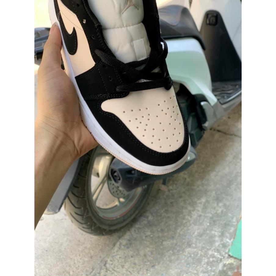 Giày JD Đen Hồng Nhạt [ Full Box ] Giày Thể Thao Nữ Jordan Hồng Đen Thấp Cổ Hot Hit