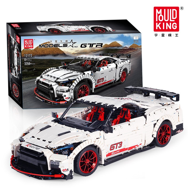 Lắp ráp mô hình siêu xe mould king 13172 MODELS Nissan GTR