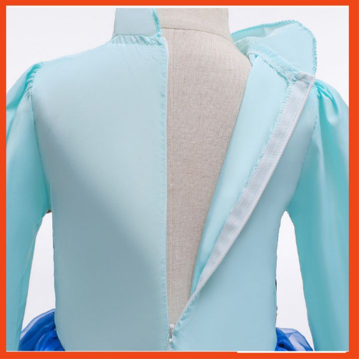 Váy đầm phong cách công chúa Anna có kèm áo choàng loại cao cấp