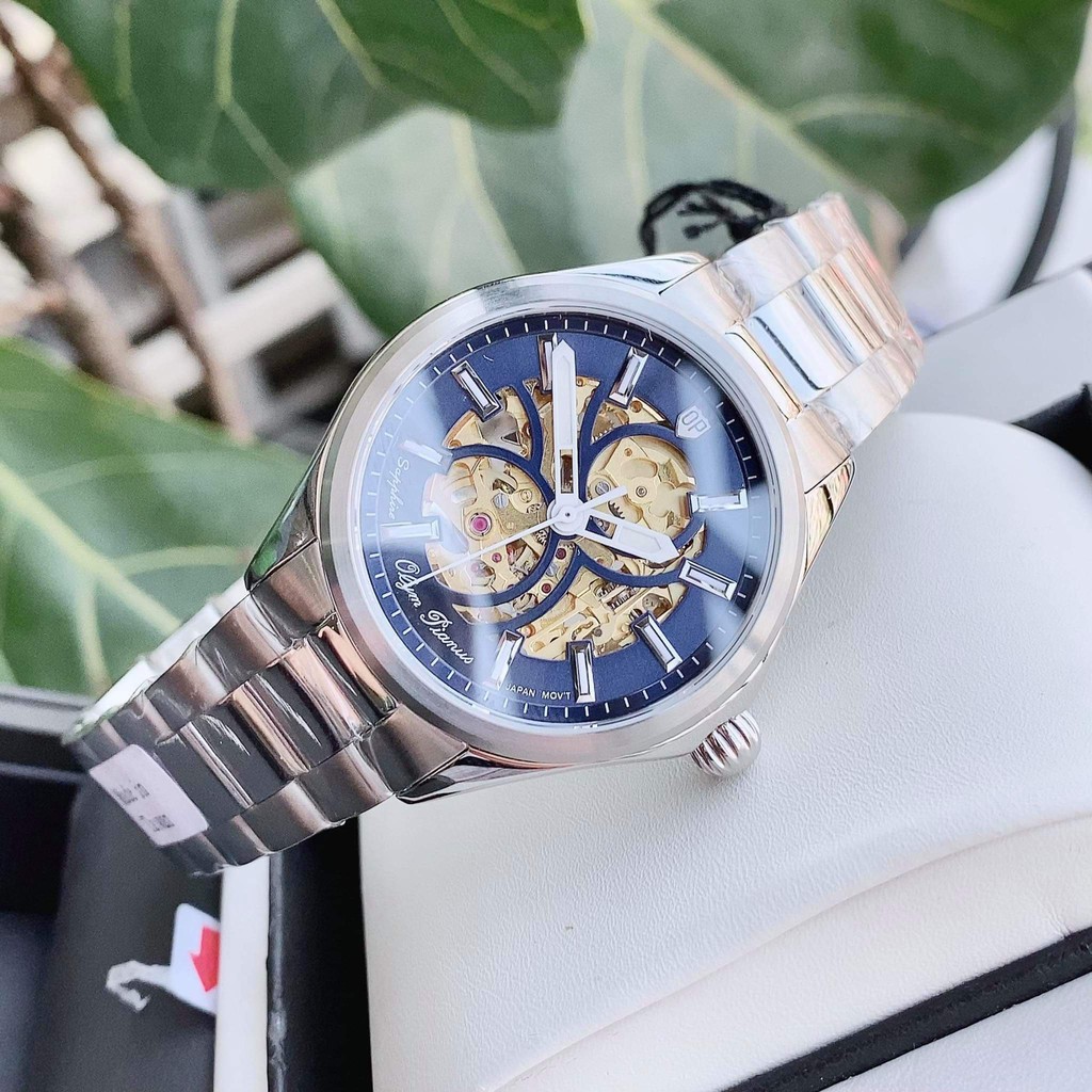 Đồng hồ nam olym pianus OP Skeleton  cao cấp