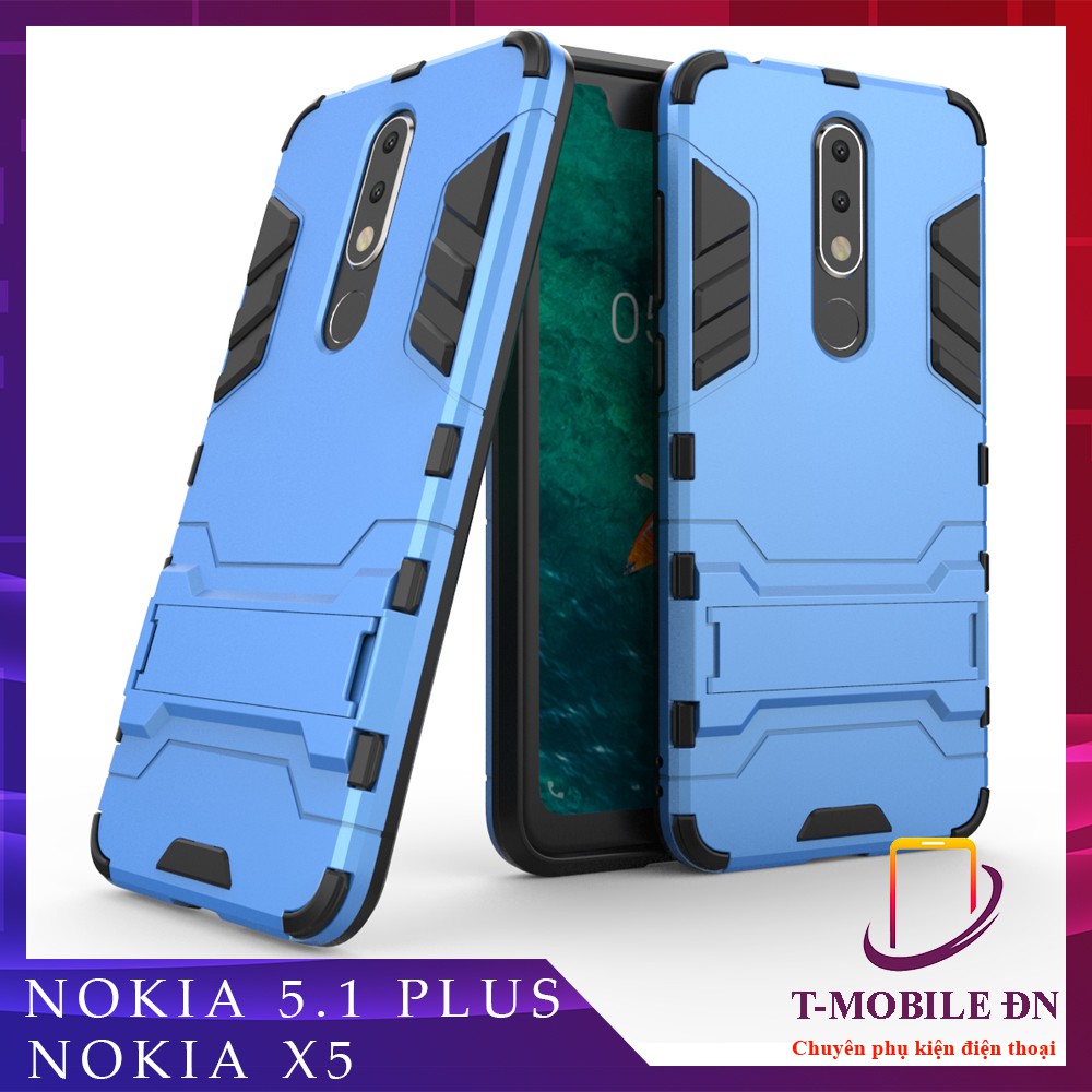 Ốp lưng Nokia 5.1 Plus/ Nokia X5 🔥FREE SHIP🔥 IRON MAN chống sốc bảo vệ viền và camera kèm chống xem video tiện lợi