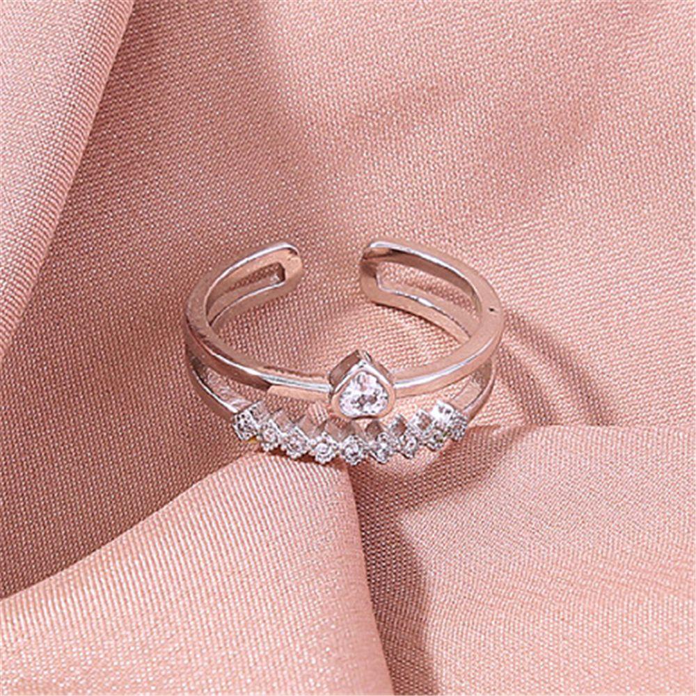 Nhẫn Cưới Thiết Kế Hở Độc Đáo Sang Trọng|Nhẫn Kim Loại Có Thể Điều Chỉnh Kích Cỡ