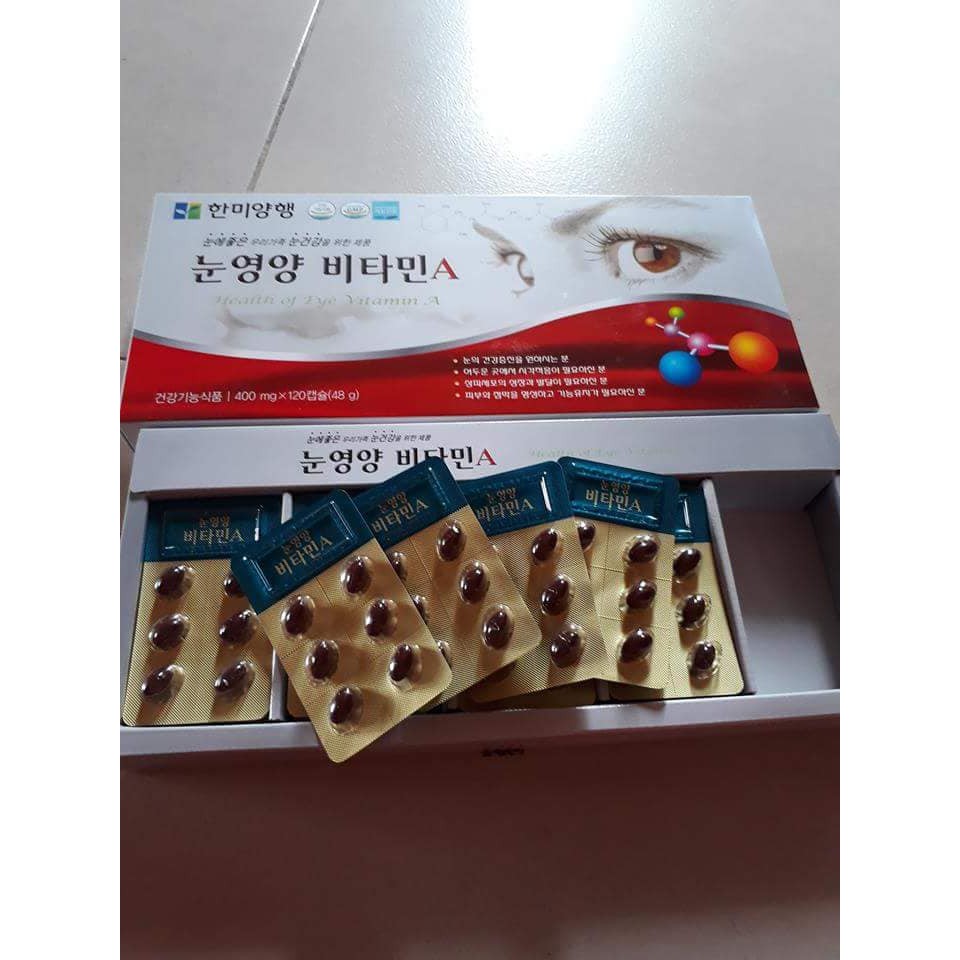 Viên Bổ Mắt Vitamin A Hanmi 120 Viên Hàn Quốc | Thế Giới Skin Care