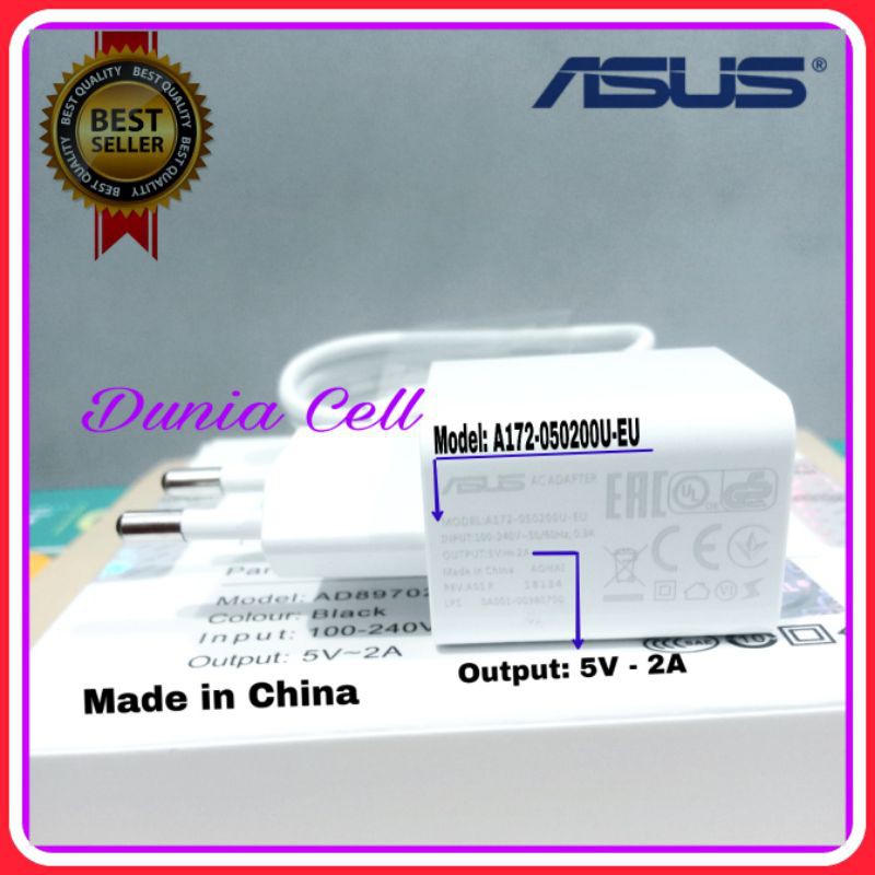 Củ Sạc Asus Zenfone 3 Laser 3 Max Micro Usb Chính Hãng 100% - Màu Trắng - Đen