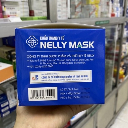 Khẩu trang y tế 4 lớp Nelly mask đã kiểm nghiệm và tiệt trùng hộp 50 cái | BigBuy360 - bigbuy360.vn