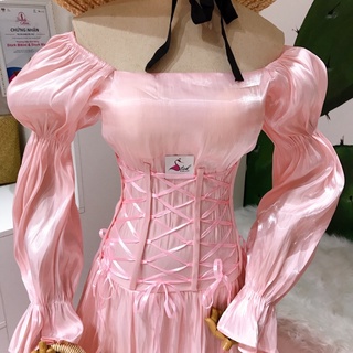 Đầm maxi đan eo tơ organza cao cấp ( có sẵn tại Stork Maxi)