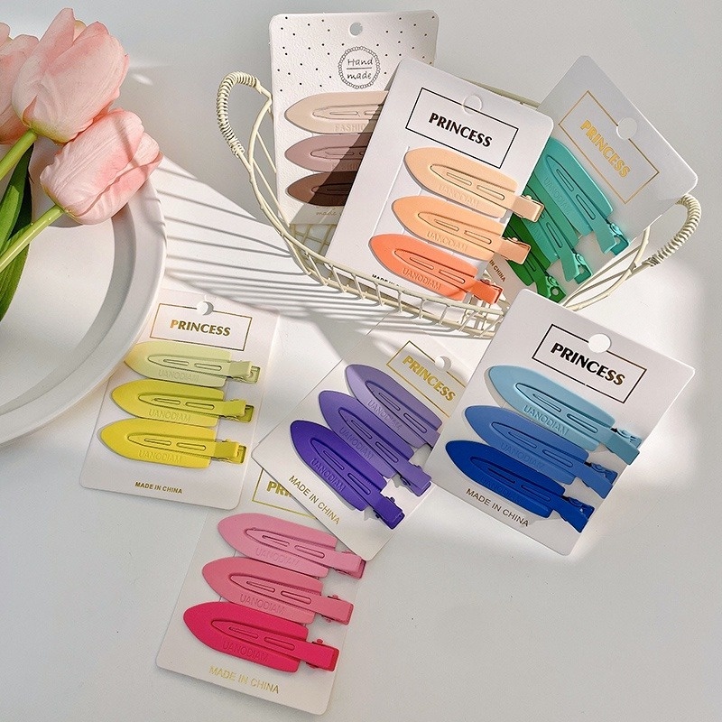 Bộ 3 Kẹp Tóc Kim Loại Thời Trang Cho Nữ