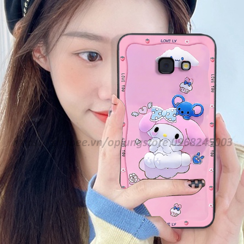Ốp lưng Samsung A3-A5-A7 2016 / C9 / C9 Pro / A9 in hình 3D gấu cute cool ngầu giả nổi.