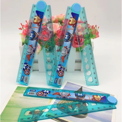Thước kẻ gấp siêu anh hùng THGA3 30cm