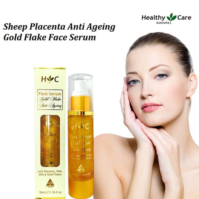 Serum (50ml) dưỡng da chống lão hóa cho người từ 25 tuổi trở lên Healthy Care Anti Ageing Gold Flake Face, Úc