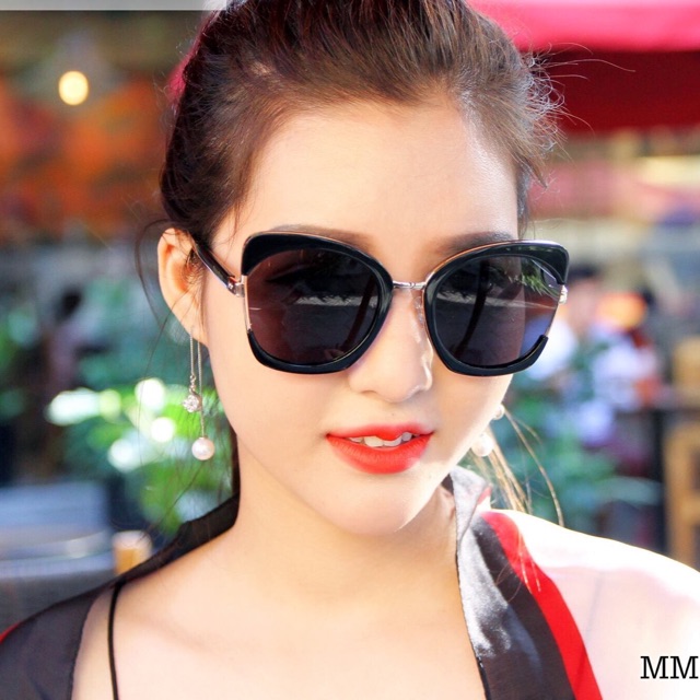 Kính râm Nữ Mắt mèo Cao cấp - Hàng Super Vip Hồng Kong 0RHK1