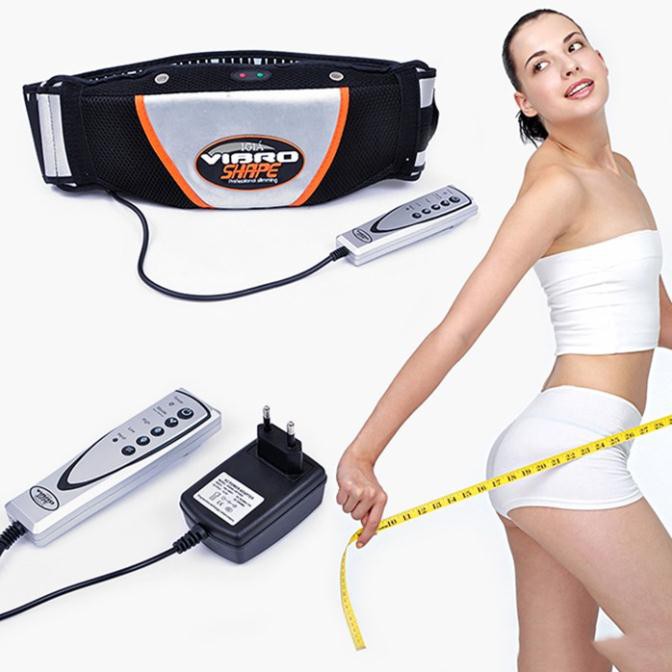 Đai massage giảm mỡ bụng Vibro Shape Pro giảm mỡ hiệu quả, thư giãn, giảm đau  tặng  thước dây đo 1 mét  Freeship