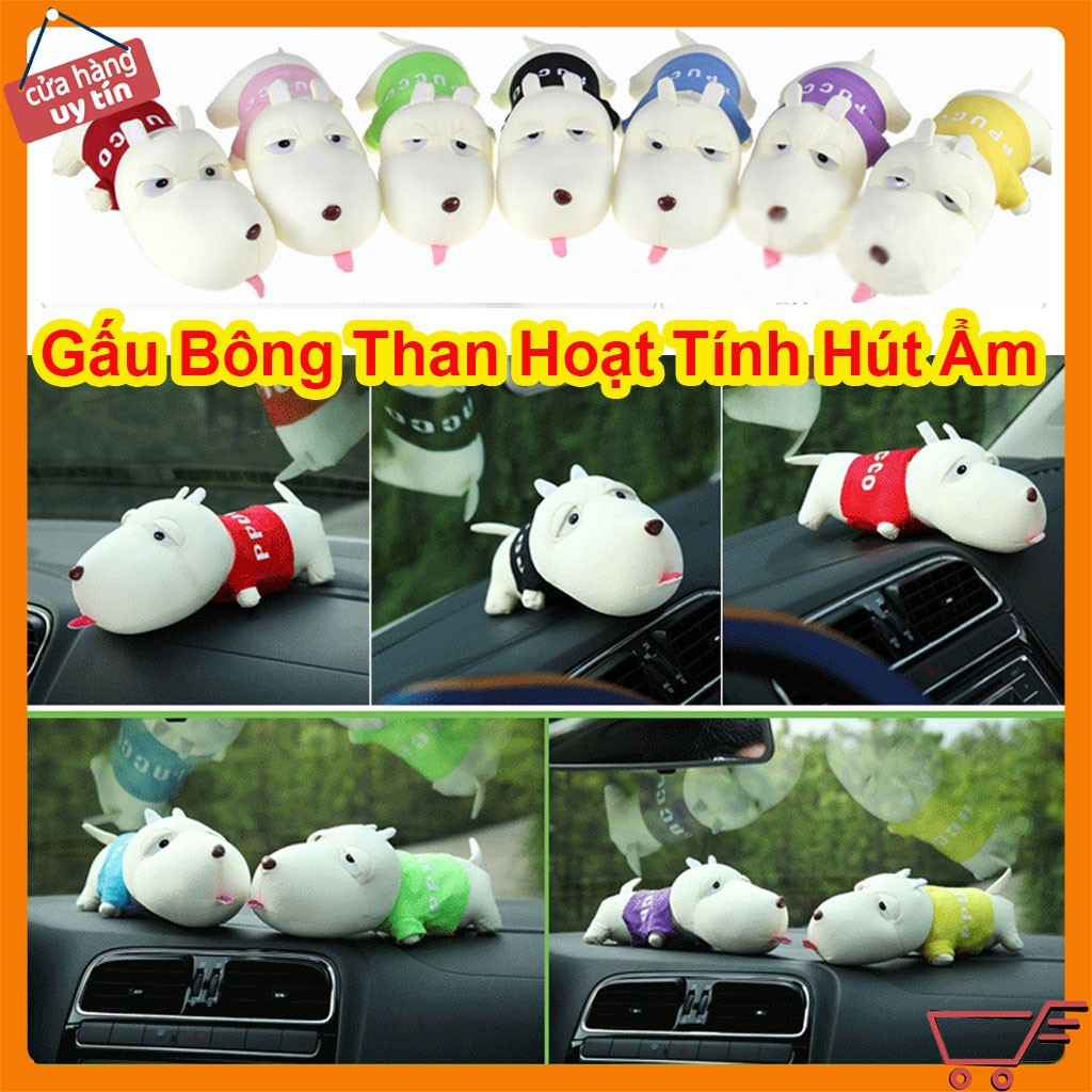 [Mã LIFEAUMAY giảm 10% tối đa 30k đơn 150k] Gấu Bông Than Hoạt Tính Khử Mùi, Hút Ẩm Trong Xe Ô Tô