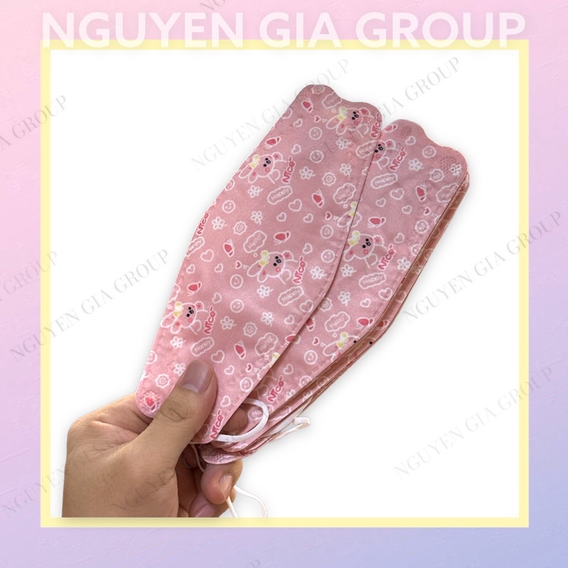bịch 10 cái khẩu trang KF94 nội địa Trung loại tốt, mịn ko ngứa da, quai mềm  ko đau tai Nguyễn Gia group cao đạt q5