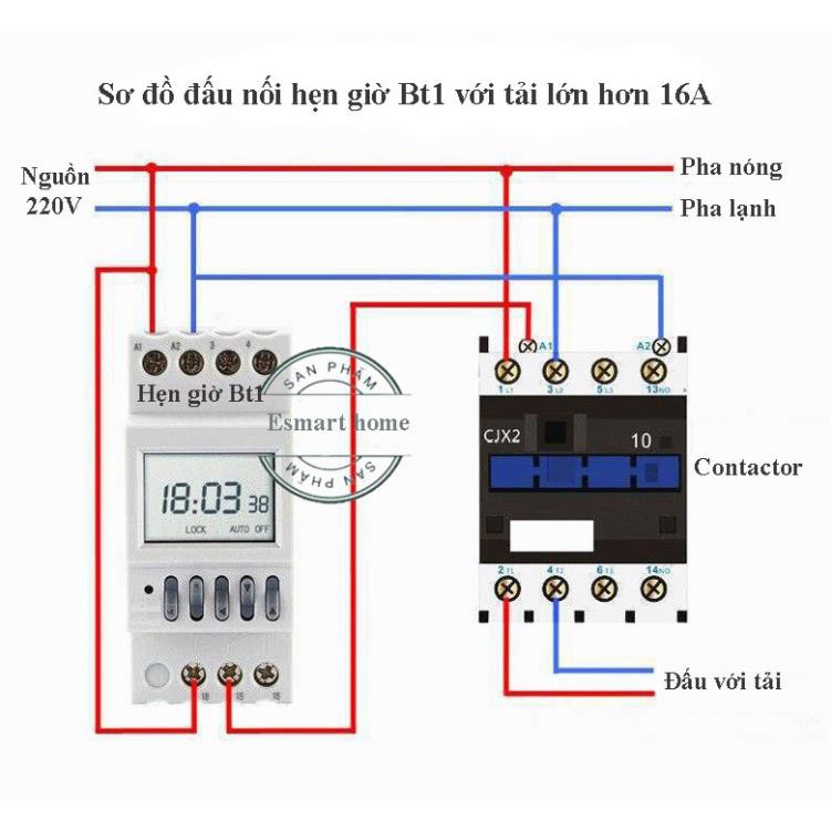 Công tắc hẹn giờ chu kỳ tháng 16A/220V timer hẹn giờ chu kỳ tháng Thiết bị điện giá tốt