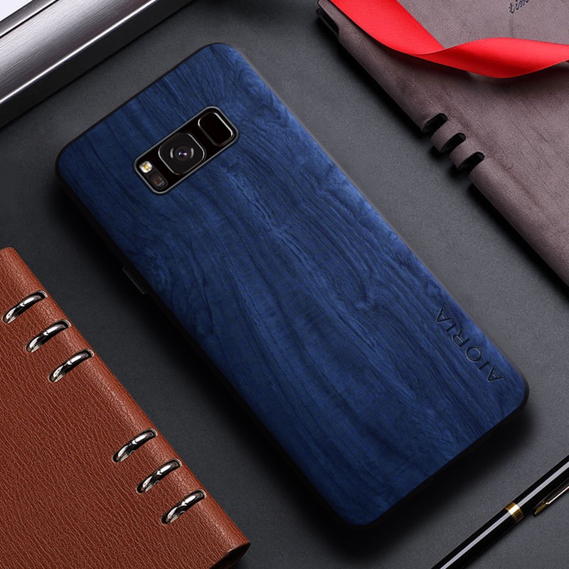 Ốp Bao Da Điện Thoại Họa Tiết Vân Gỗ Cho samsung galaxy s8 plus 5g samsung galaxy s8 plus