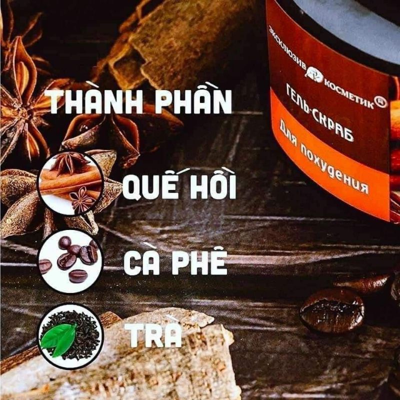 Tẩy Da Chết Quế Hồi - Tẩy Tế Bào Chết Quế Hồi Cafe Của Nga 380ml, Moon Store 9999