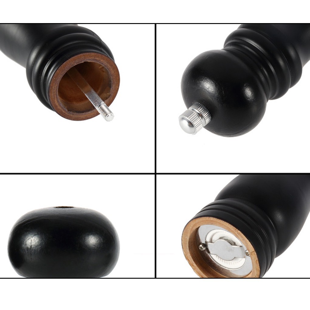 Máy nghiền muối/ nghiền bột bằng tay làm từ gỗ