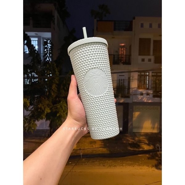 Ly Starbucks Studded Matte Mint Grande/Venti