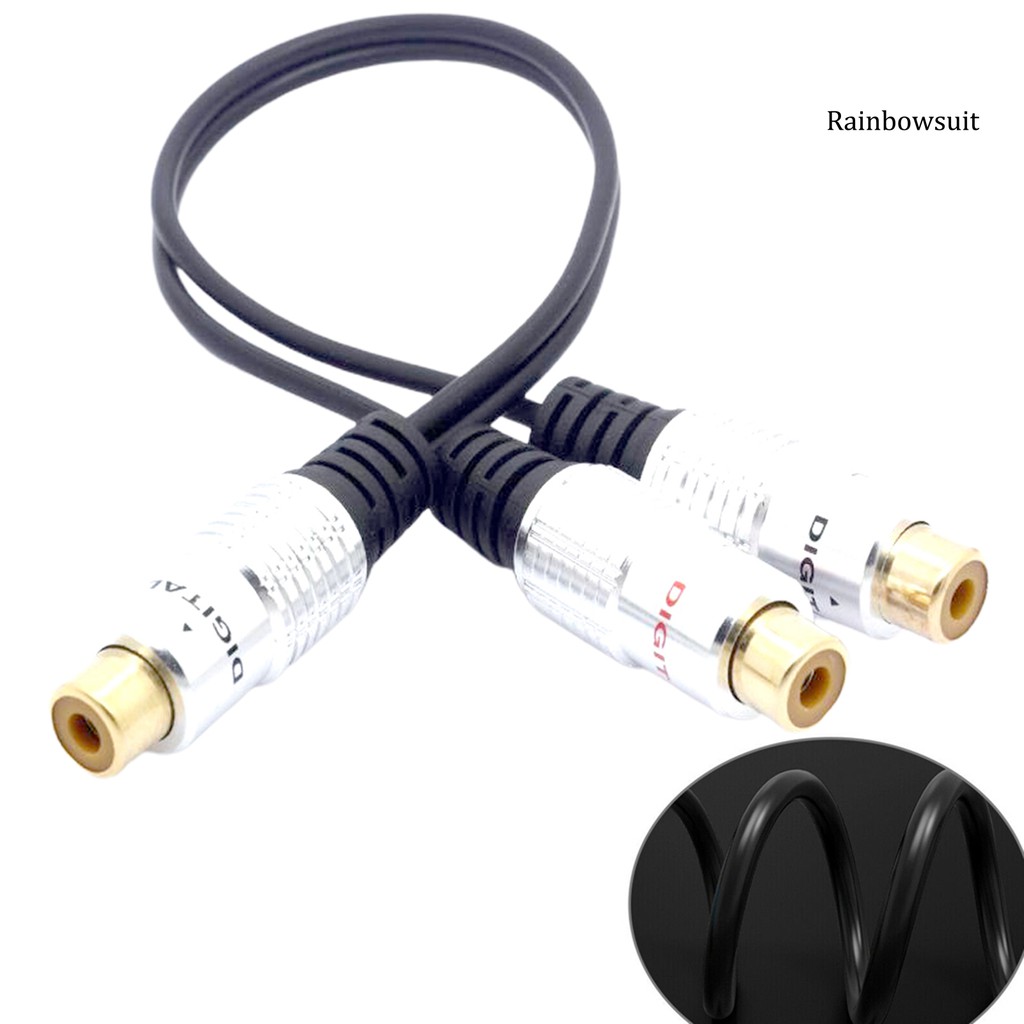 Cáp Chia Âm Thanh Hình Chữ Y Từ 2 Rca Cái Sang Rca