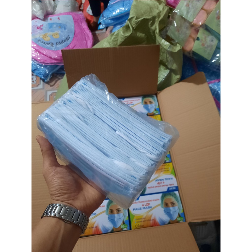 Khẩu trang 4 lớp face mask (hộp 50 cái)