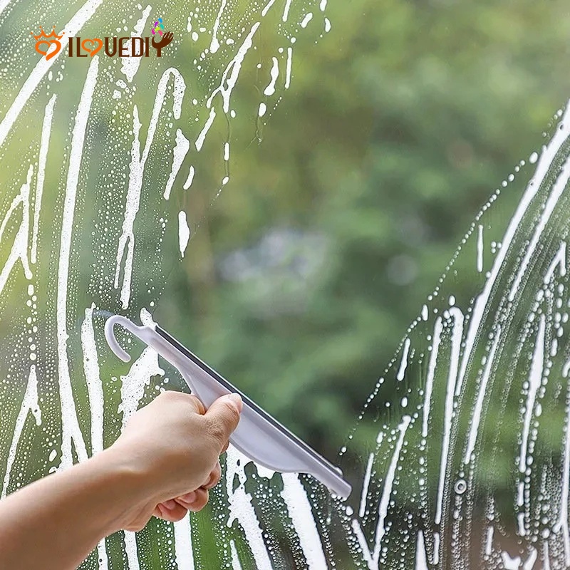 Dụng Cụ Lau Cửa Kính Và Bồn Rửa Mặt Mini Có Móc Treo Cho Nhà Ở