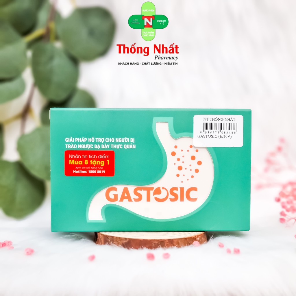 Viên uống hỗ trợ trào ngược dạ dày Gastosic 30 viên