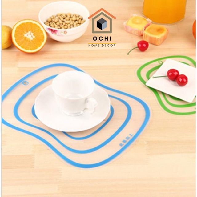 Miếng thớt nhựa, miếng lót đa năng mini siêu mỏng nhẹ ochihome
