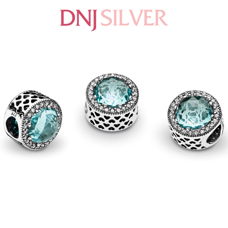 Charm bạc 925 cao cấp, hàng chuẩn bạc - Charm Sparkling Glacier Blue thích hợp để mix vòng tay charm - DN269