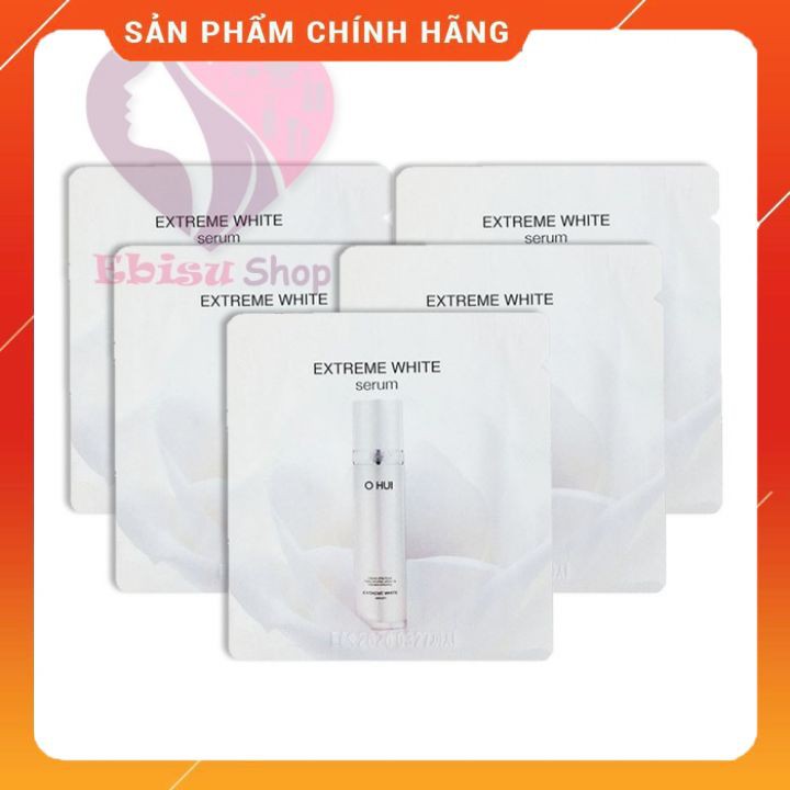 Gói tinh chất dưỡng trắng Ohui Extreme White Serum Snow vitamin 1ml_𝐄𝐁𝐈𝐒𝐔 𝐂𝐎𝐒𝐌𝐄𝐓𝐈𝐂𝐒