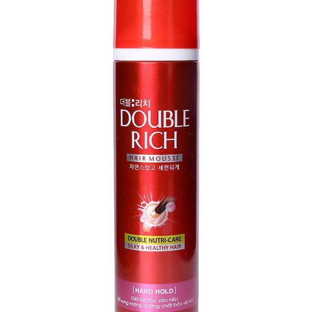 MOUSSE TẠO KIỂU GIỮ NẾP TÓC DOUBLE RICH 150ml