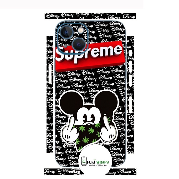 Tấm dán Skin Mặt Sau Micky FULL VIỀN Dành Cho 13prm , 12prm , 11prm , x , xsm , ip11 , ip12 , ip13 - FukiShop