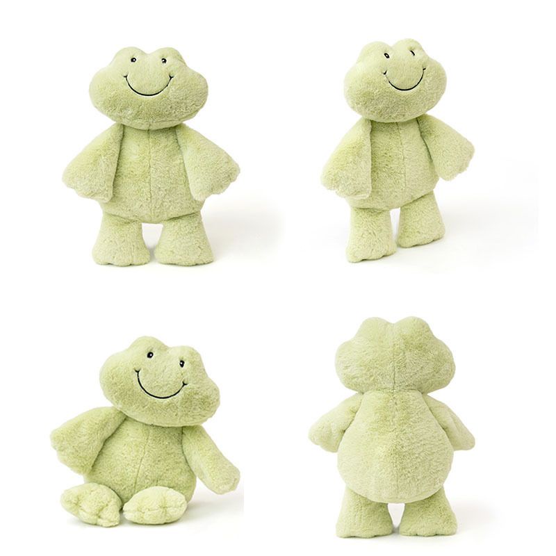 35cm Ready Stock  Smiling Frog Plush Toy Soft Cartoon Frog Animal Doll Children'S Sleeping Toy