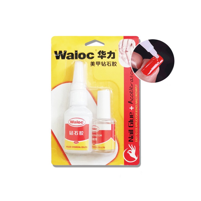 Keo bê tông đính đá dán móng giả Waloc siêu chắc nail Jeliva Chính Hãng