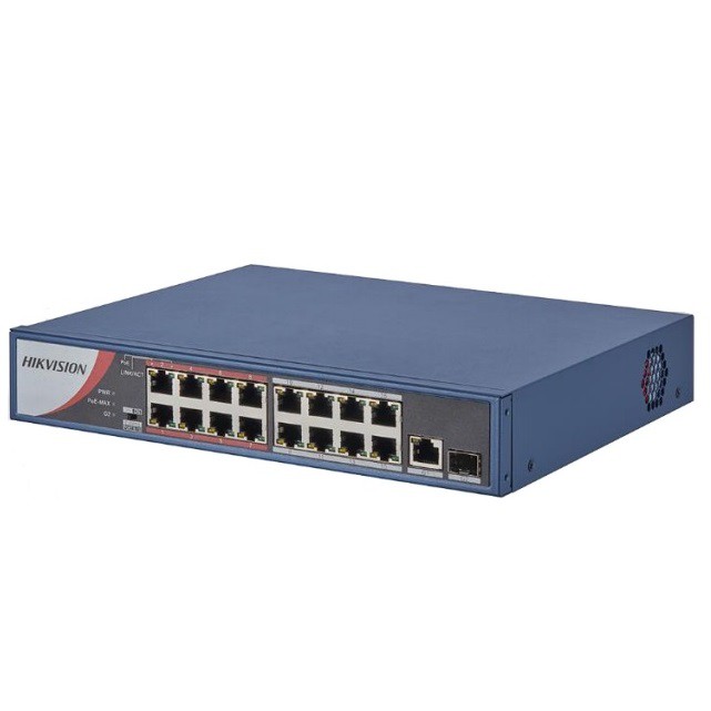 16-port 10/100Mbps PoE Switch HIKVISION DS-3E0318P-E/M(B)