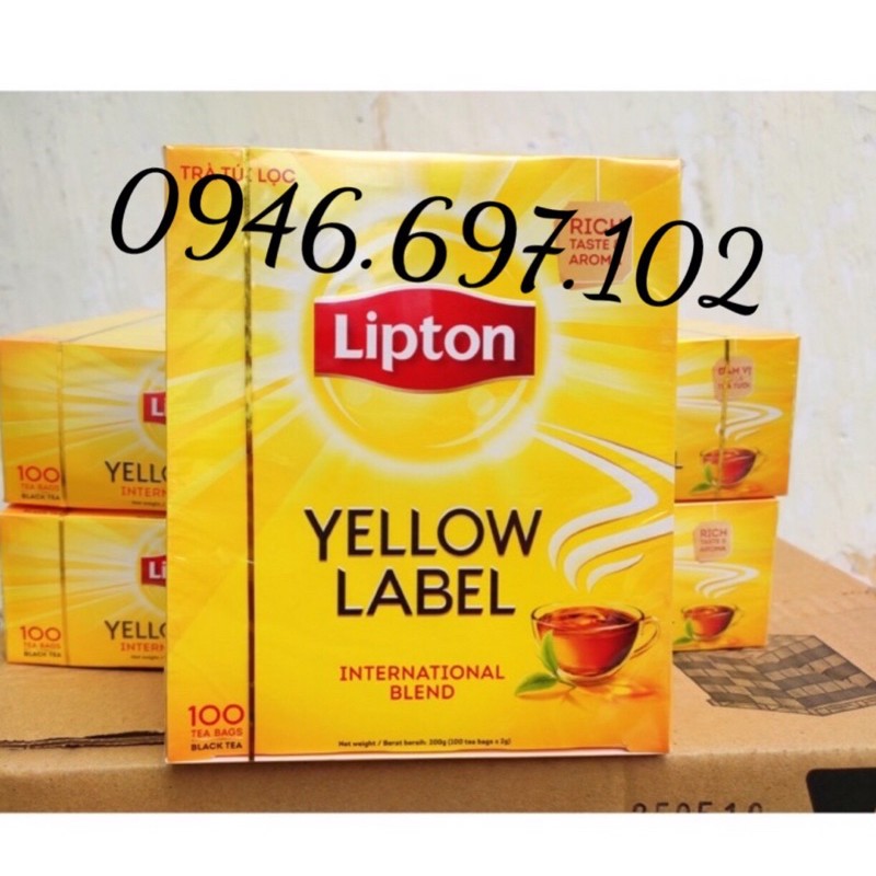 Trà lipton nhãn vàng 100 túi lọc