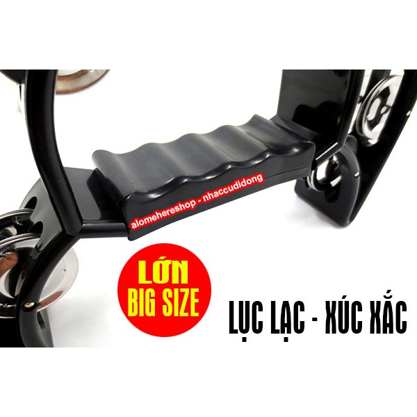 Lục lạc xúc xắc gõ bo nhựa lớn big size (Màu Đen)